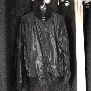 Black bomber jacket